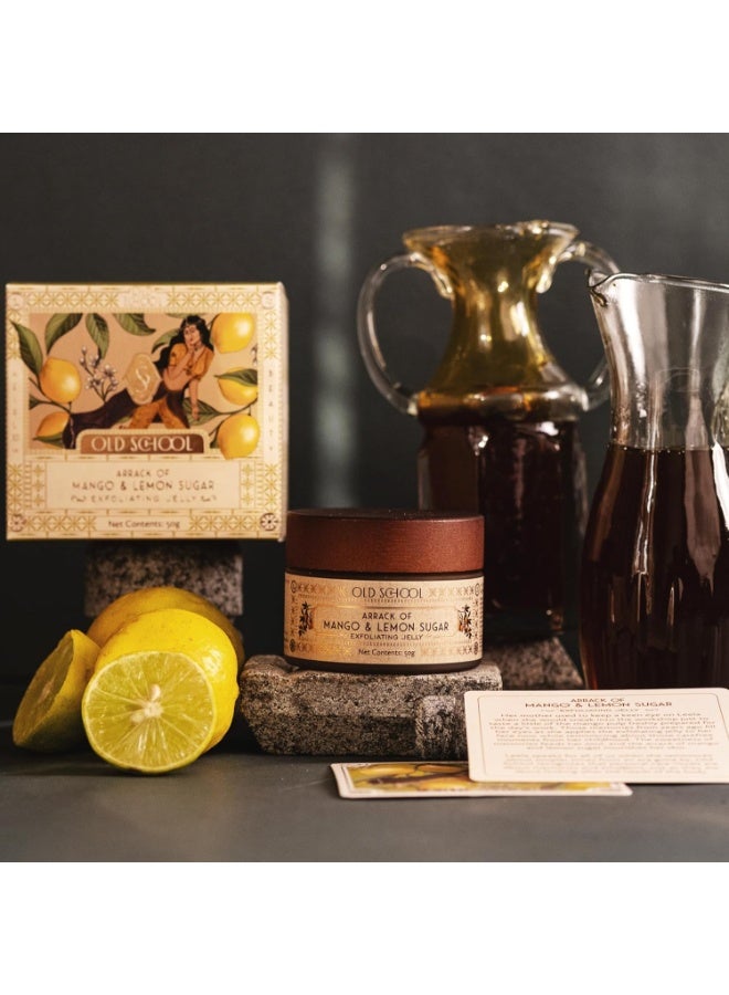 Old School Rituals Mango & Lemon Sugar Exfoliating Jelly | Natural Face Scrub for Radiant Glow & Intense Hydration | Gently Removes Dead Skin, Impurities & Revitalizes Dull Skin | Enriched with Mango & Lemon Extracts | 50g - Image 4